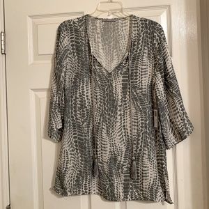 Tart animal print blouse